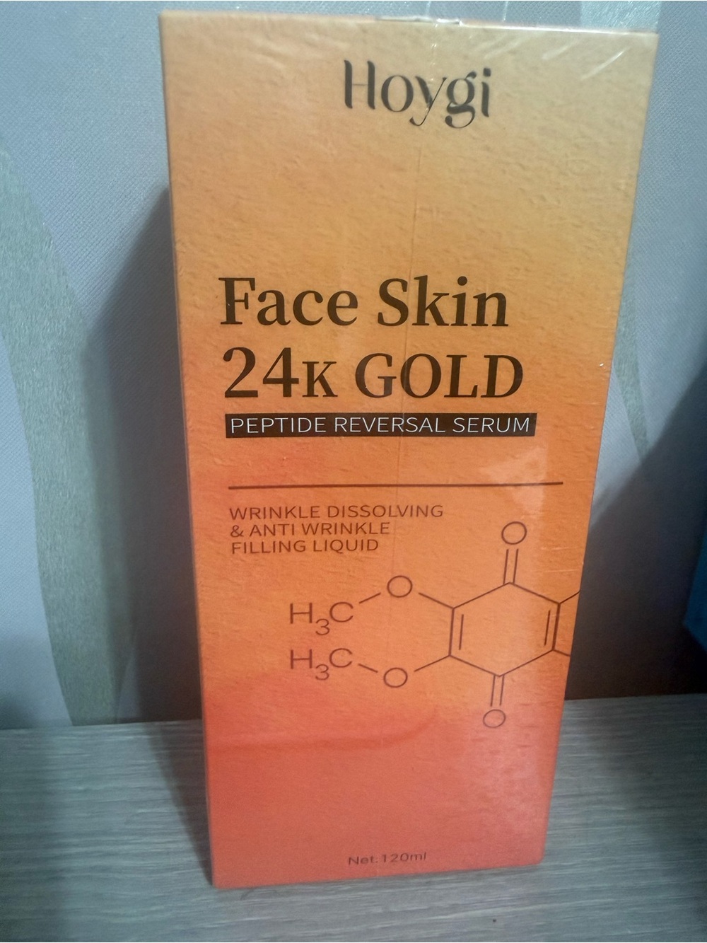 Hoygi Face Skin 24k Gold Peptide Reversal Serum — Orange